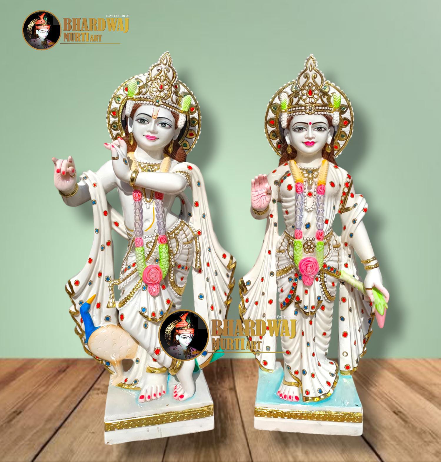 marble radha krishna